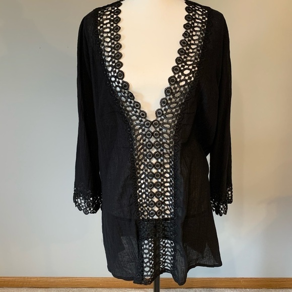 Ellen Weaver Tunic with lace size large - Picture 5 of 13